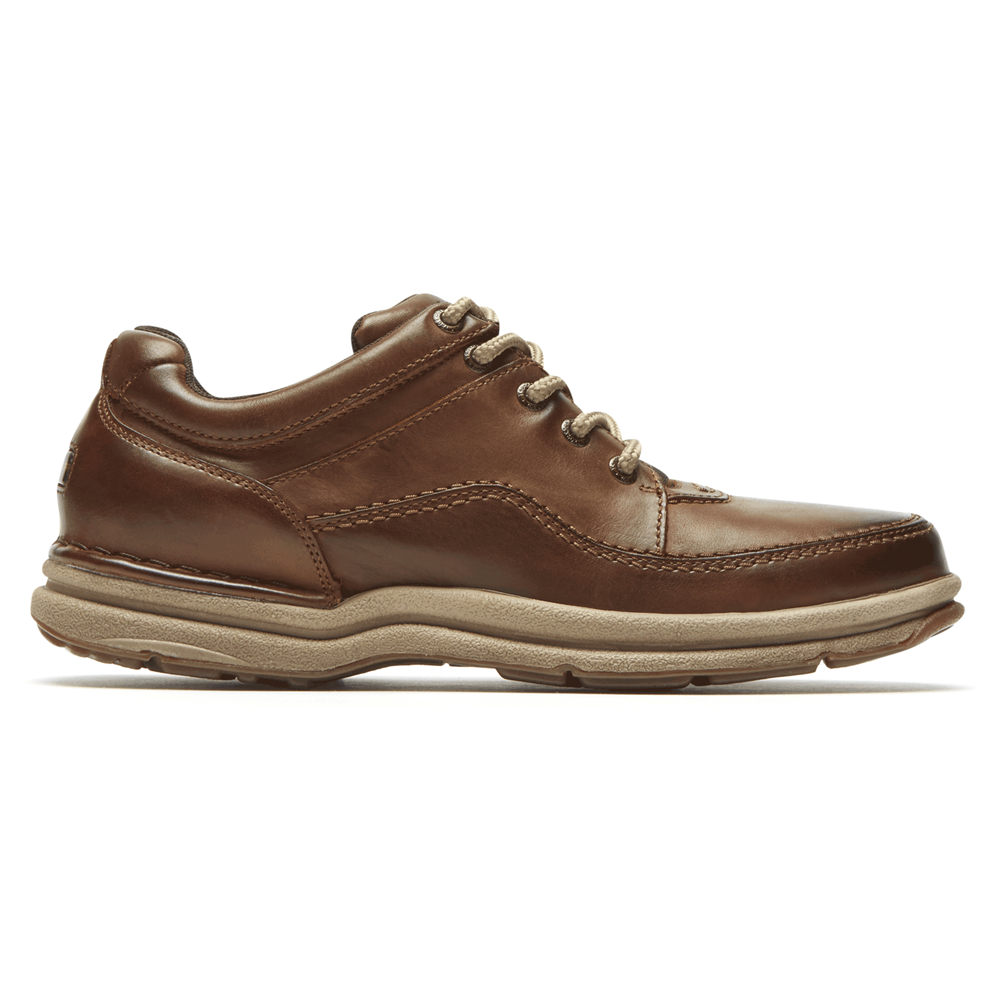 Rockport Mens Sneakers Brown - World Tour Classic Shoe - UK 251-JXAUQG